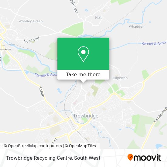 Trowbridge Recycling Centre map