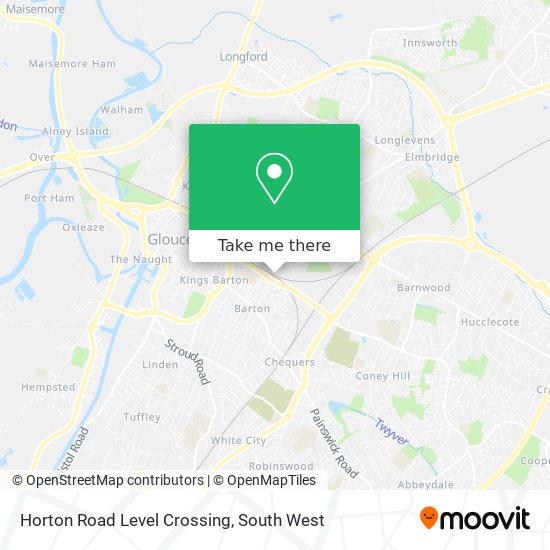 Horton Road Level Crossing map