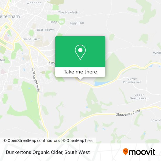 Dunkertons Organic Cider map