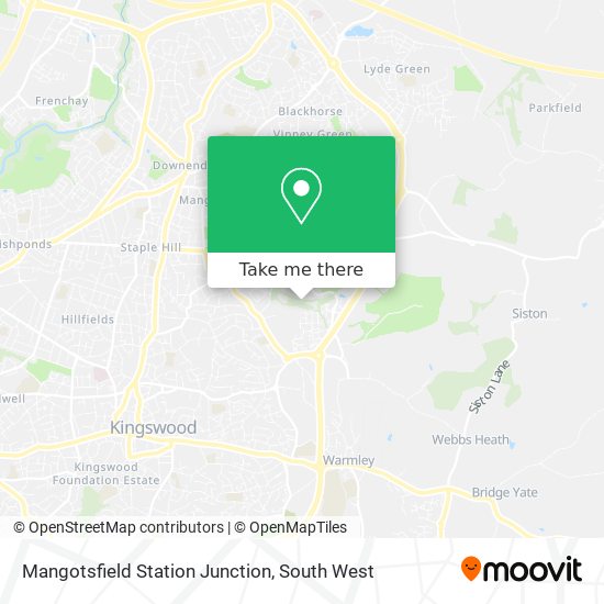 Mangotsfield Station Junction map