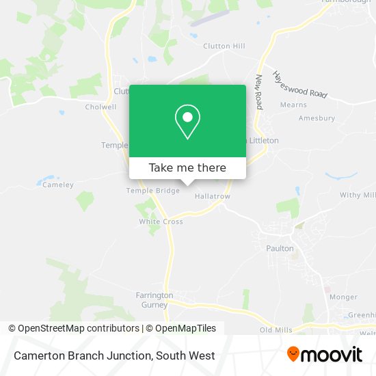 Camerton Branch Junction map