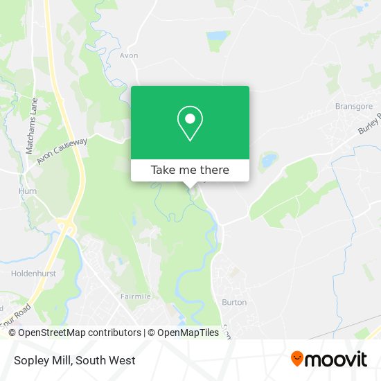 Sopley Mill map