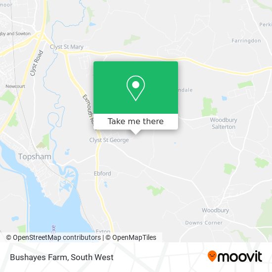 Bushayes Farm map