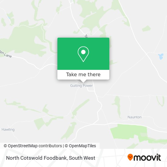 North Cotswold Foodbank map