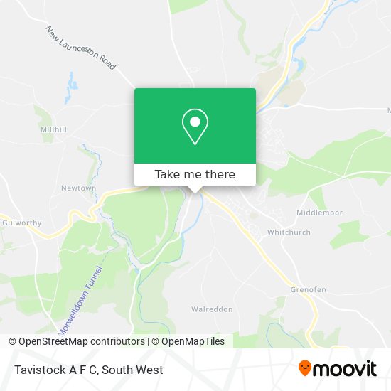 Tavistock A F C map