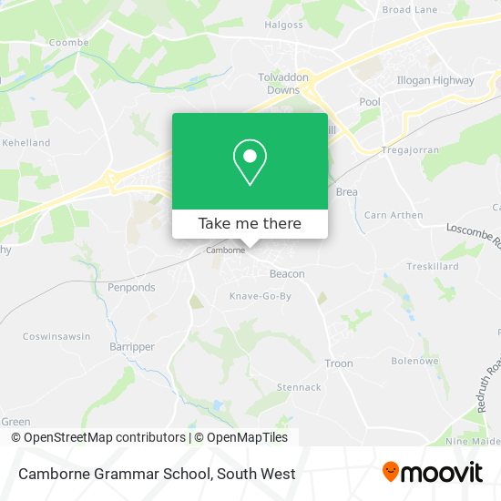 Camborne Grammar School map