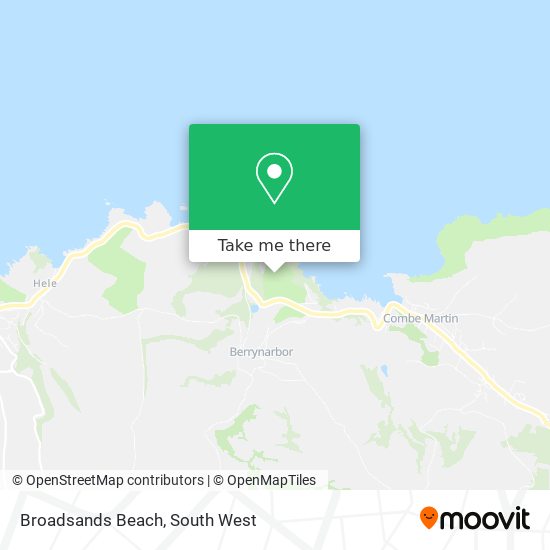 Broadsands Beach map
