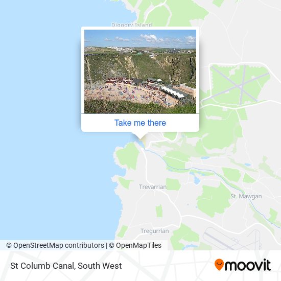 St Columb Canal map
