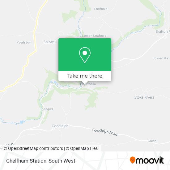 Chelfham Station map