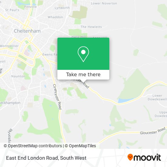 East End London Road map