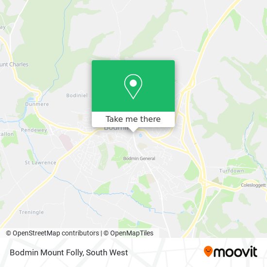Bodmin Mount Folly map