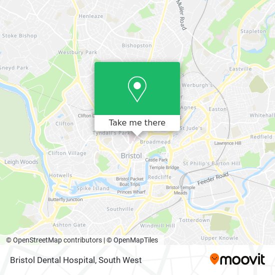 Bristol Dental Hospital map