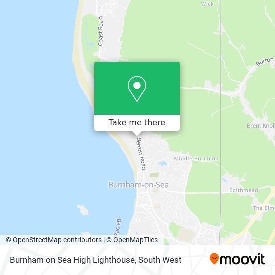 Burnham on Sea High Lighthouse map