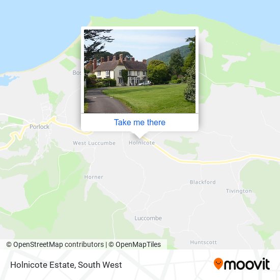 Holnicote Estate map