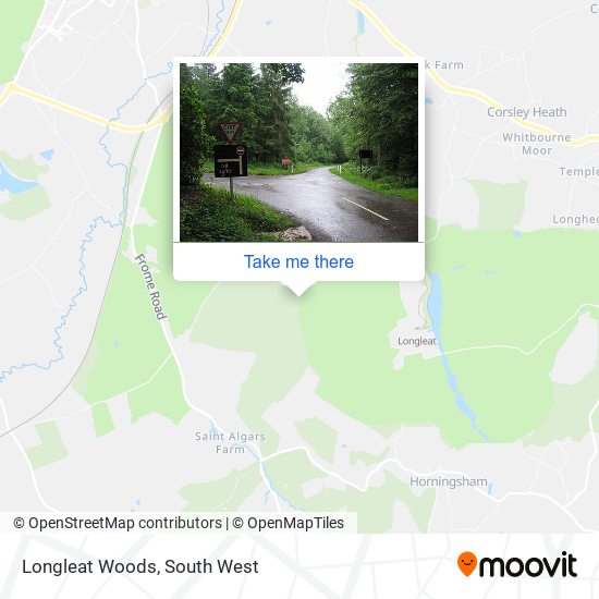 Longleat Woods map
