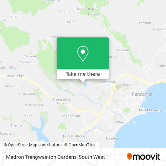 Madron Trengwainton Gardens map