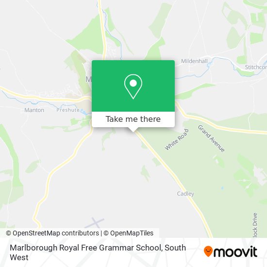 Marlborough Royal Free Grammar School map