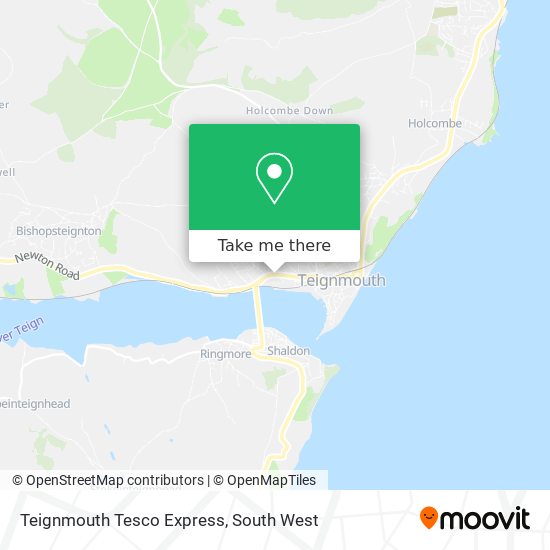 Teignmouth Tesco Express map