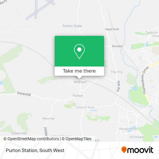 Purton Station map