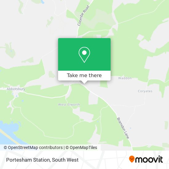 Portesham Station map