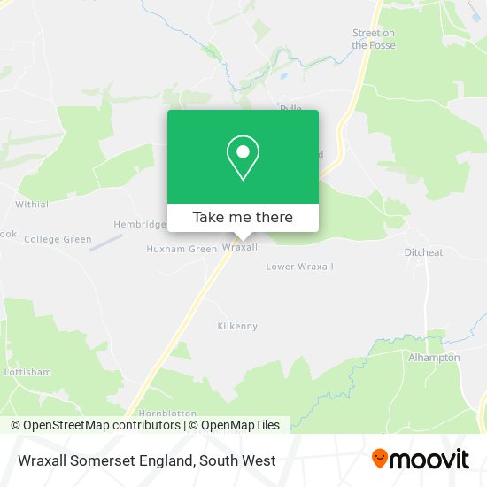 Wraxall Somerset England map