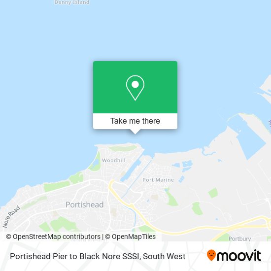 Portishead Pier to Black Nore SSSI map