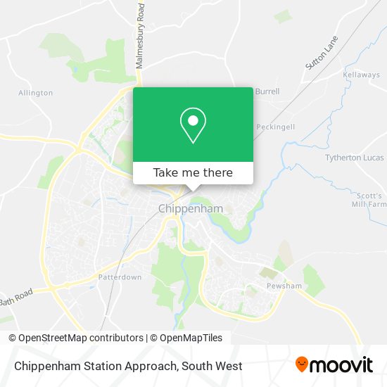 Chippenham Station Approach map