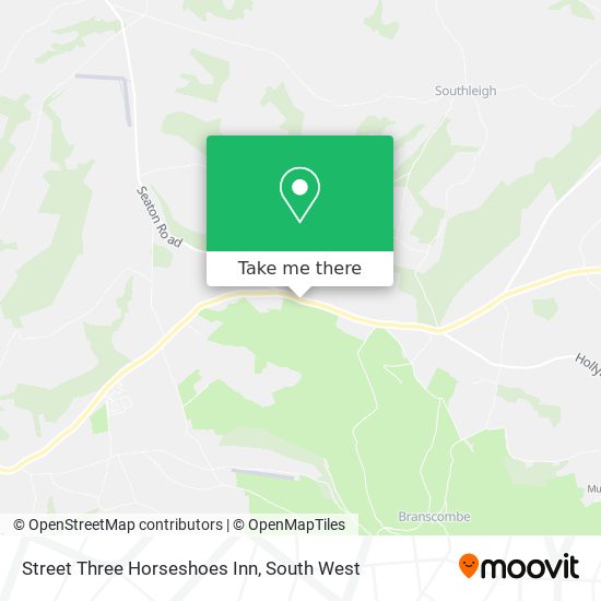 Street Three Horseshoes Inn map