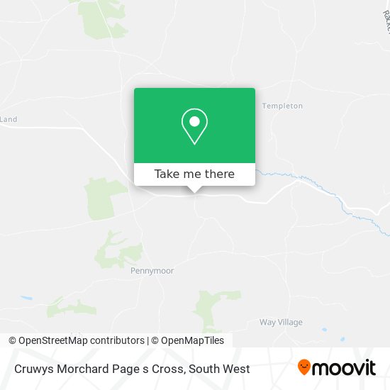 Cruwys Morchard Page s Cross map