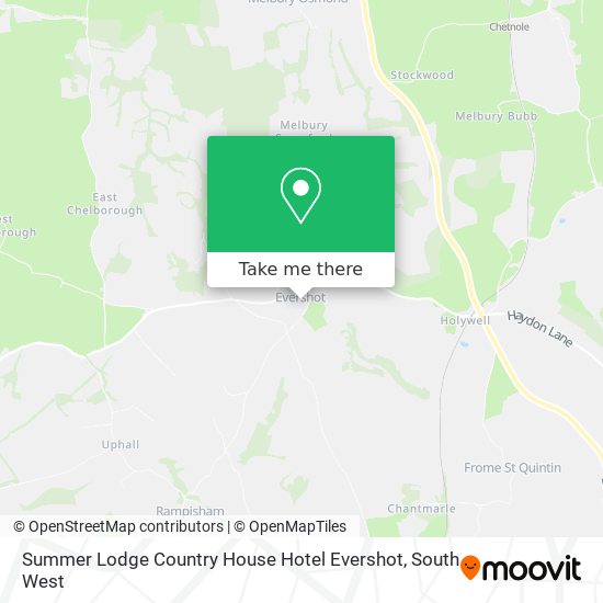 Summer Lodge Country House Hotel Evershot map