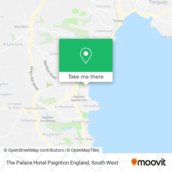 The Palace Hotel Paignton England map