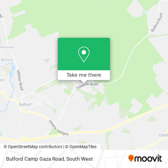 Bulford Camp Gaza Road map