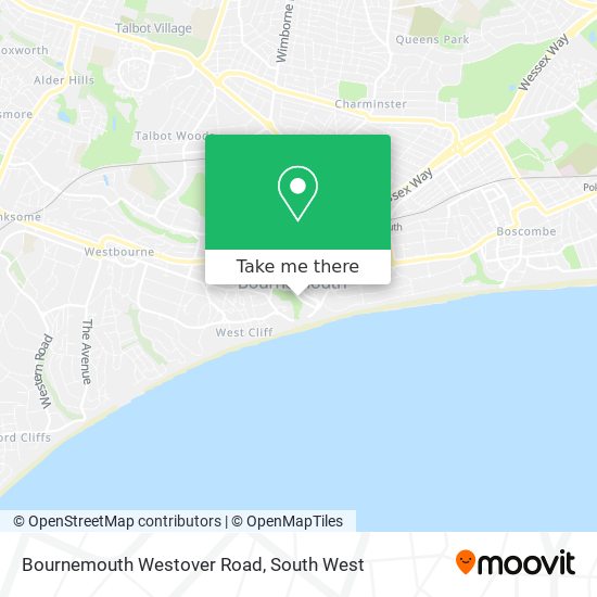 Bournemouth Westover Road map