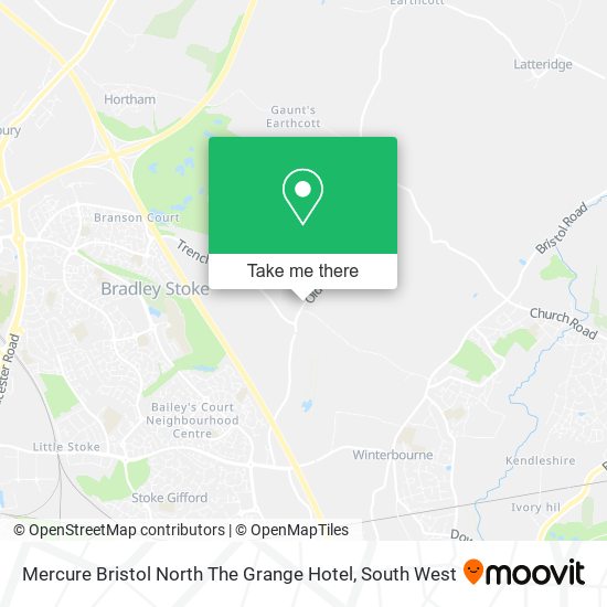 Mercure Bristol North The Grange Hotel map