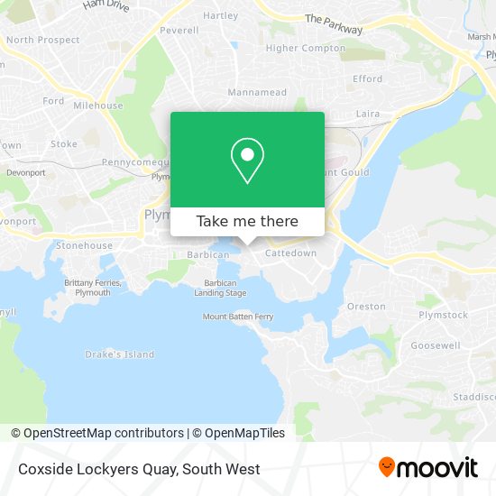 Coxside Lockyers Quay map