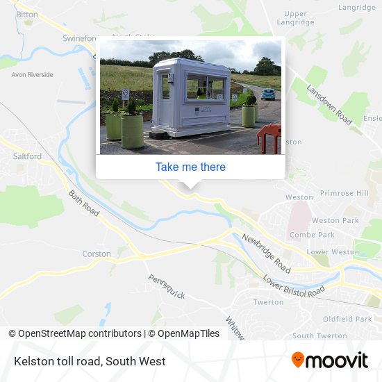 Kelston toll road map