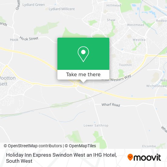 Holiday Inn Express Swindon West an IHG Hotel map