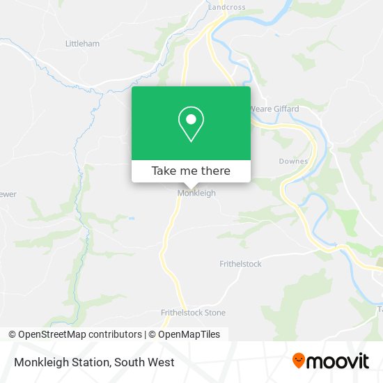 Monkleigh Station map