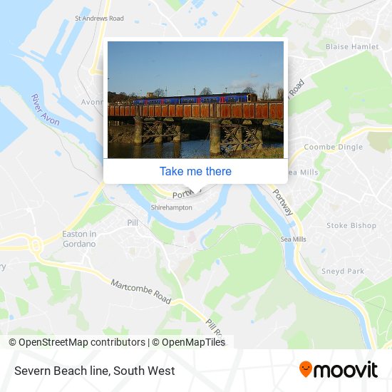 Severn Beach line map