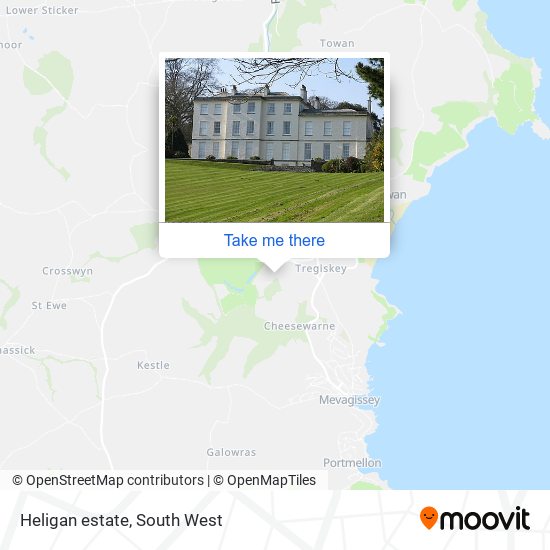 Heligan estate map
