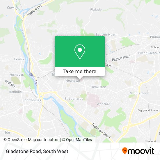 Gladstone Road map