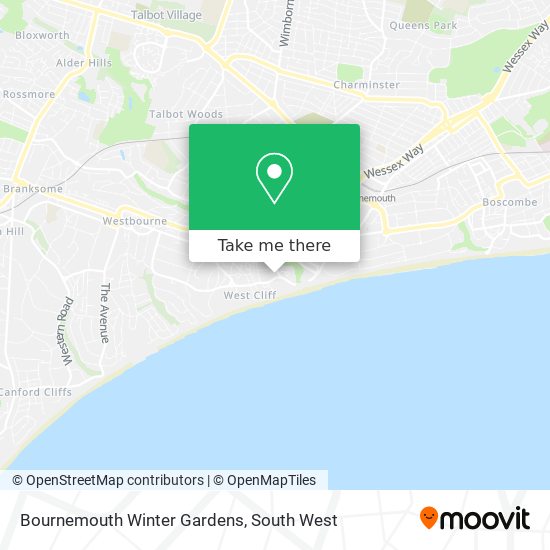 Bournemouth Winter Gardens map