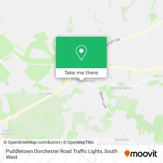 How to get to Puddletown Dorchester Road Traffic Lights in West