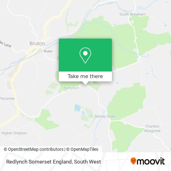 Redlynch Somerset England map