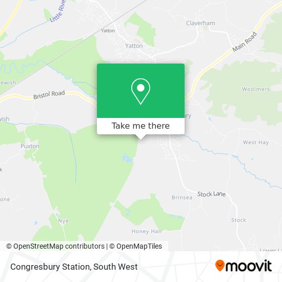 Congresbury Station map