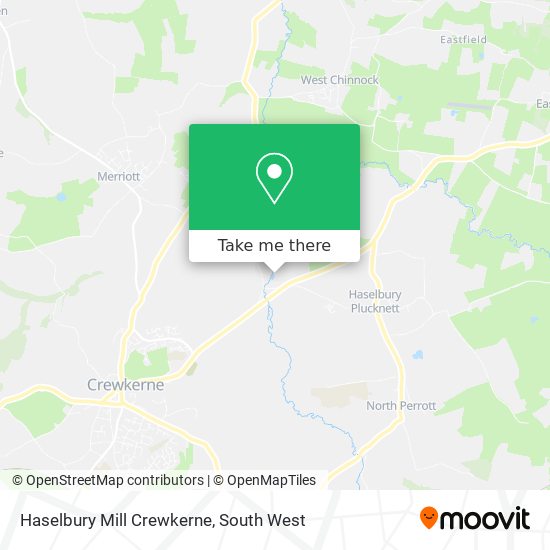 Haselbury Mill Crewkerne map
