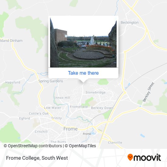 Frome College map