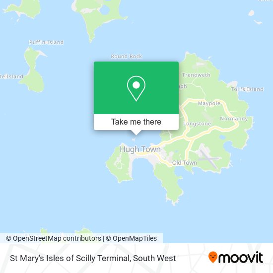 St Mary's Isles of Scilly Terminal map