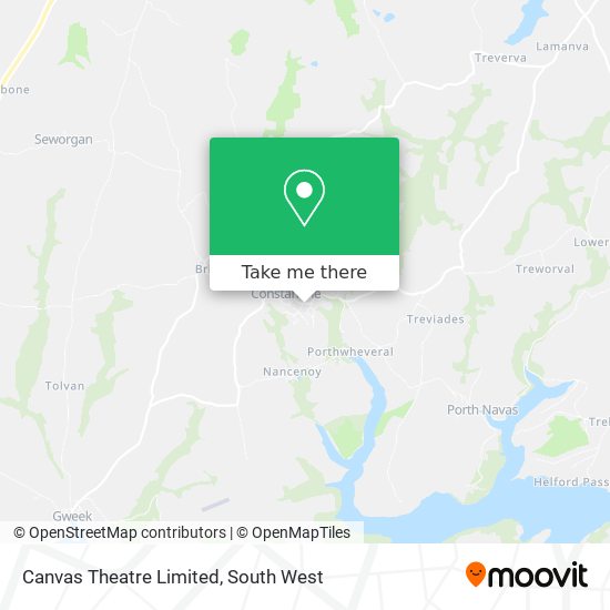 Canvas Theatre Limited map
