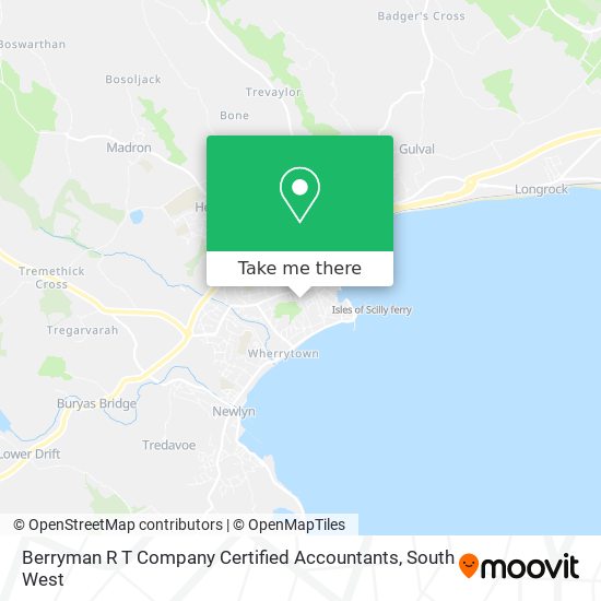 Berryman R T Company Certified Accountants map